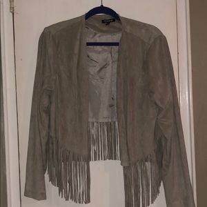 Torrid Cropped Fringe Jacket, Size 1